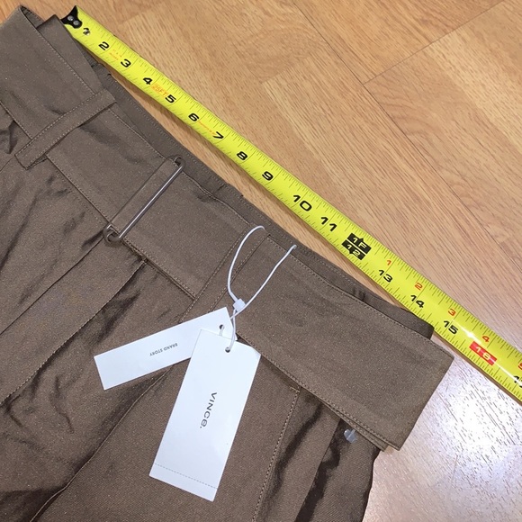 NWT Vince - High Waist Belted Tapered Pants, Size 6 - Picture 8 of 16